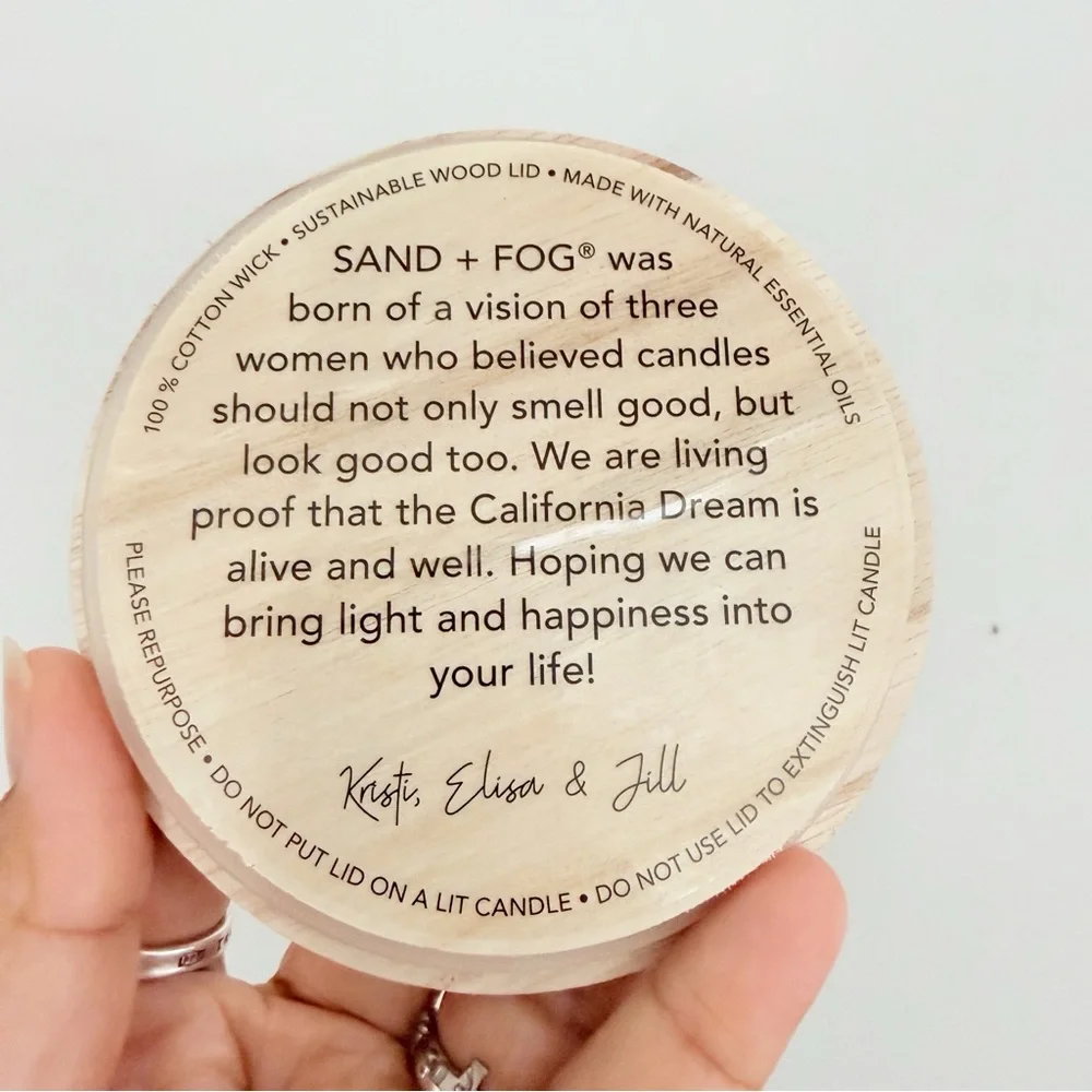 Sand + Fog Olive & Lemon Scented Candle